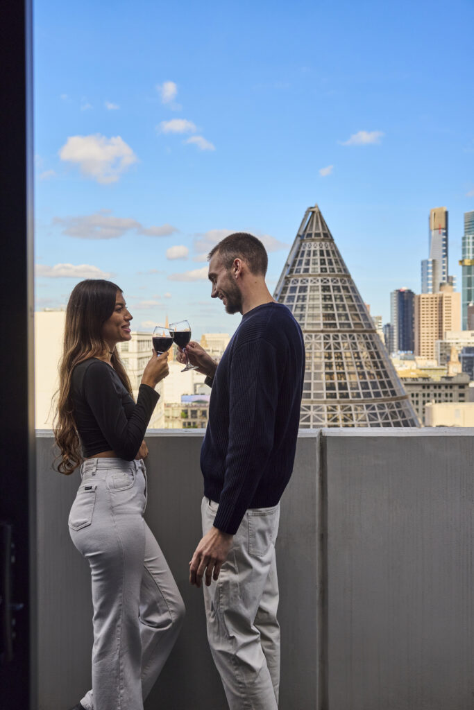 Brady Members on a rooftop